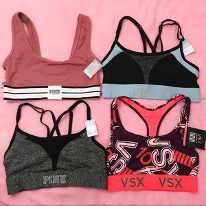 Victoria’s Secret SPORT & PINK Sports Bras Size XS